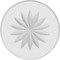 Ekena Millwork Standard Grayson Flower Rosette With Rounded Edge, 8"W x 8"H x 3/4"P ROSP080X080X075GRY11 - alternate 2